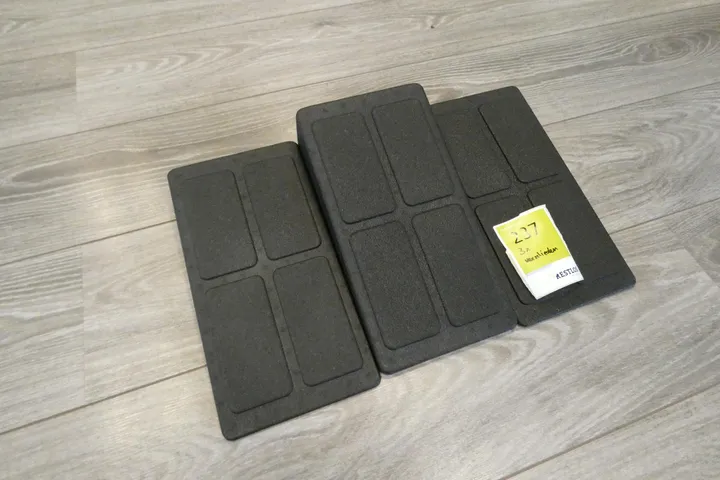 3x relexa Balance-Pad / Trittpolster, verschieden, schwarz